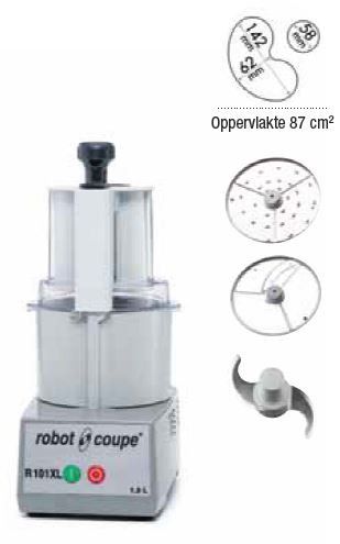 Robot Coupe Cutter & groentesnijder R 101 XL 230V, Uitvoer: in de kuip