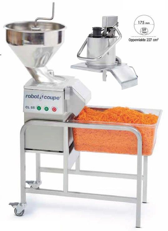 Robot Coupe Groentesnijder CL 55-2 toevoeropeningen 400V 375 & 750 tpm