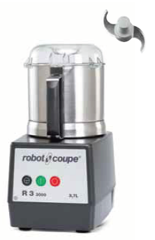 Robot Coupe Cutter R3-3000 230V, 3,7 liter, tafelmodel, speed 3000 tpm