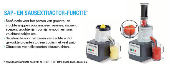 Robot Coupe Cutter & groentesnijder R 402 V.V. 230V, 300 - 3500 tpm