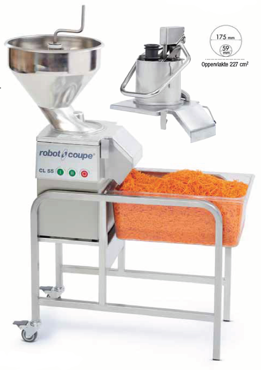 Robot Coupe Groentesnijder CL55 Verse voeding 400V, 375 & 750 tpm