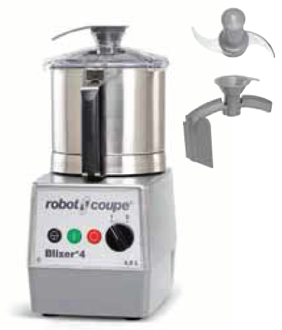 Robot Coupe Blixer 4 400V, 4,5 liter, 2 snelheden, 1500 & 3000 tpm