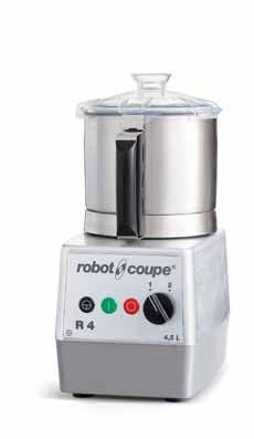 Robot Coupe Cutter R4 400V, 4,5 liter, 2 snelheden, 1500 & 3000 tpm